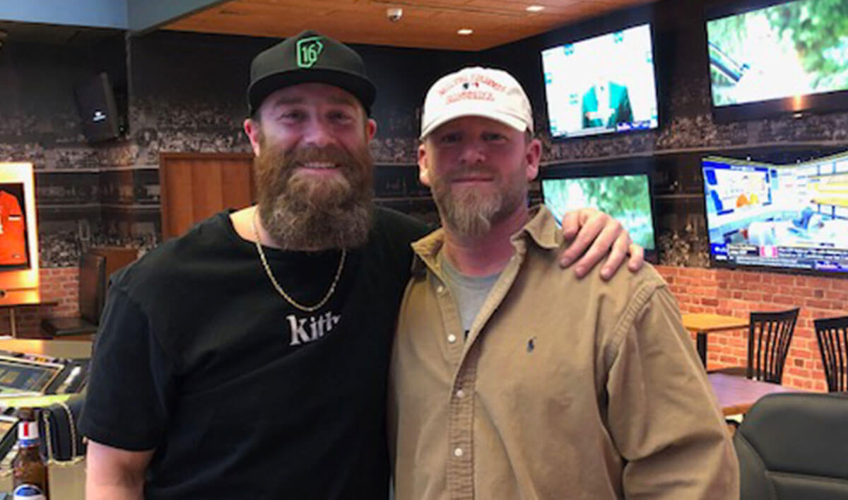 The BBI team hanging out with Archie Bradley.